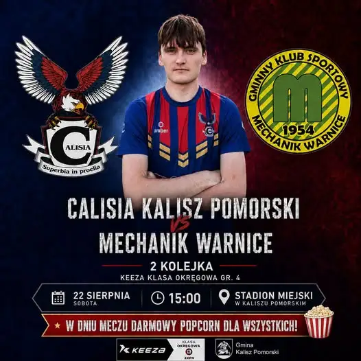 Dziś mecz: GLKS Mechanik Warnice zagra w Kaliszu Pomorskim