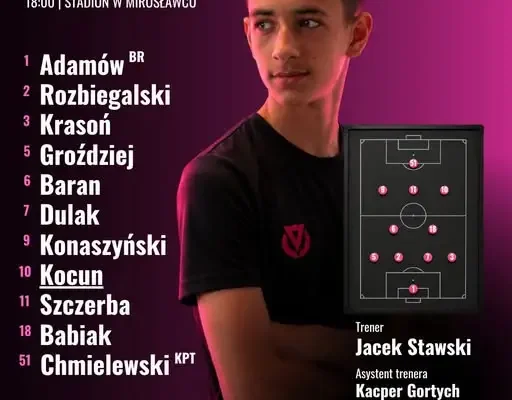 Mecz 2 rundy Pucharu Polski ZZPN: 8 zmian w składzie, debiut 15-latka