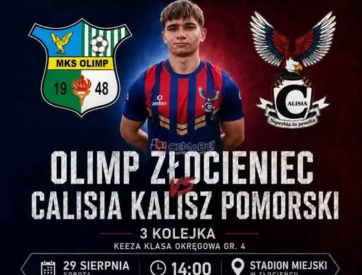 Dziś mecz: Olimp Złocieniec kontra Calisia Kalisz Pomorski w 3. kolejce KEEZA Klasy OZZPN