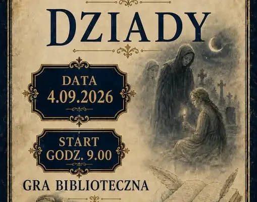 Narodowe Czytanie 2026 w Kaliszu Pomorskim: Gra biblioteczna „Tajemnica pięciu duchów”