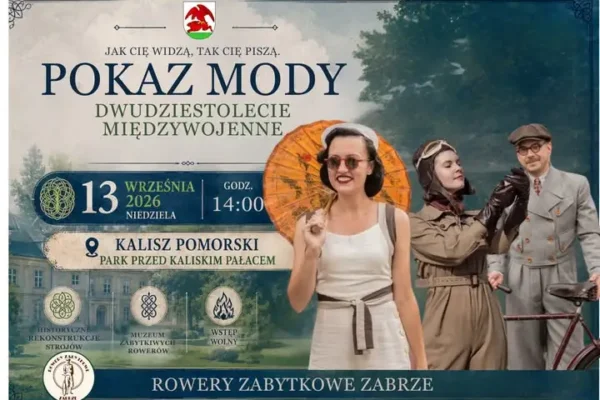 Pokaz mody retro w Kaliszu Pomorskim – podróż do lat 20. i 30. XX wieku