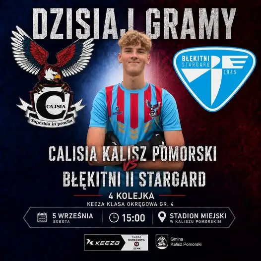 Dziś gramy! Błękitni Stargard zagrają w Kaliszu Pomorskim