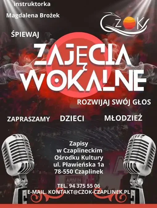 Pierwsze zajęcia z Magdaleną Brożek już dziś o 16:00 w sali kominkowej