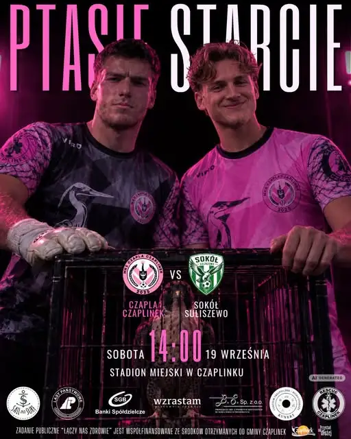 Ptasie starcie w Czaplinku – Czapla kontra Sokół w sobotę