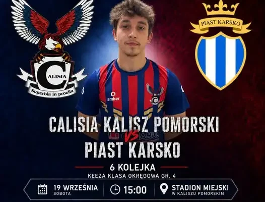 Calisia Kalisz Pomorski zagra dziś z Piastem Karsko w 6. kolejce KEEZA Klasy OZZPN