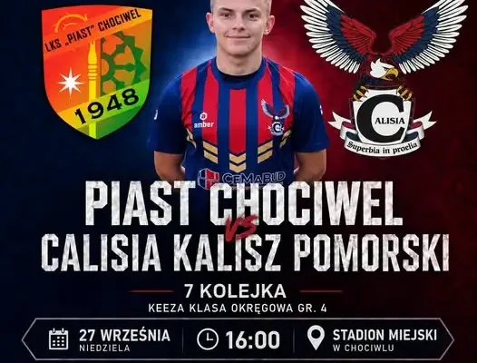 Piast Chociwel podejmie Calisię Kalisz Pomorski. Wyjazdowy mecz 7. kolejki KEEZA Klasy OZZPN