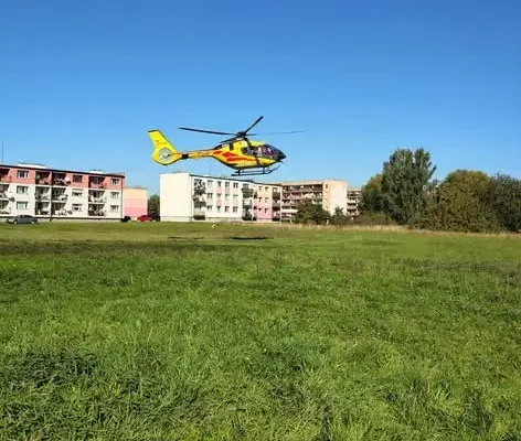 Akcja ratunkowa w Czaplinku: OSP pomagała LPR i zespołowi ratownictwa medycznego