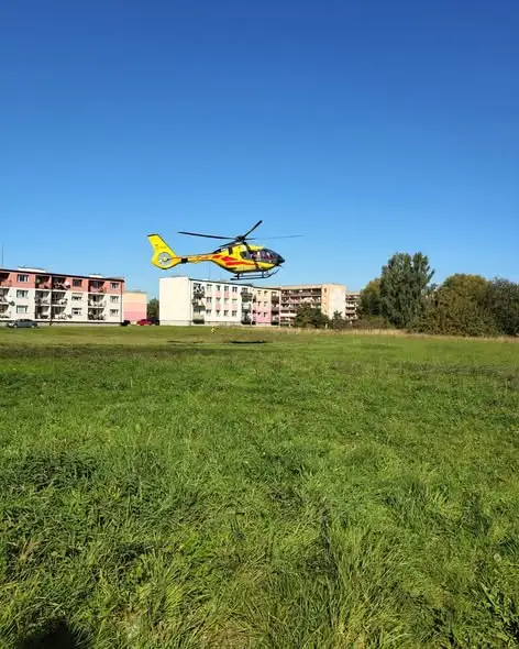 Akcja ratunkowa w Czaplinku: OSP pomagała LPR i zespołowi ratownictwa medycznego