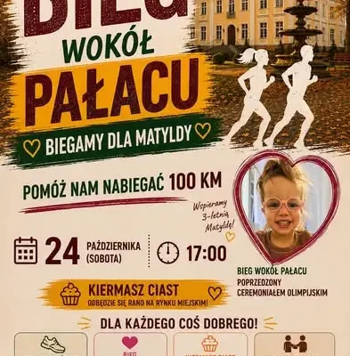 Bieg Wokół Pałacu w Kaliszu Pomorskim: 100 km dla Matyldy