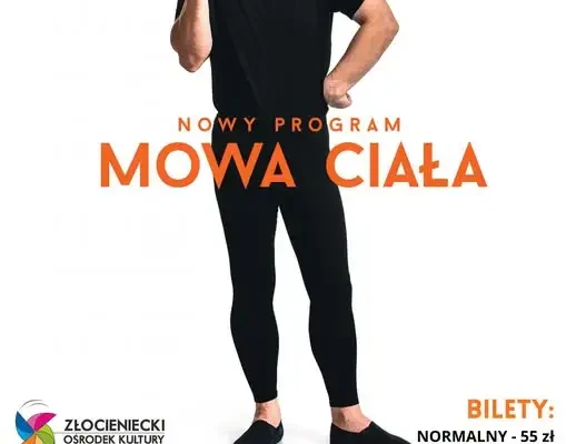 Ireneusz Krosny wystąpi w Złocieńcu ze spektaklem „Mowa ciała”
