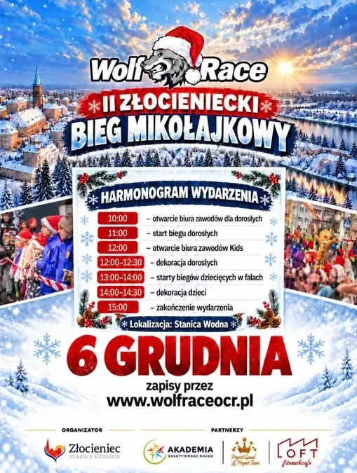 Złocieniecki Bieg Mikołajkowy 2026: już ponad 130 zapisanych, cel to 500 uczestników