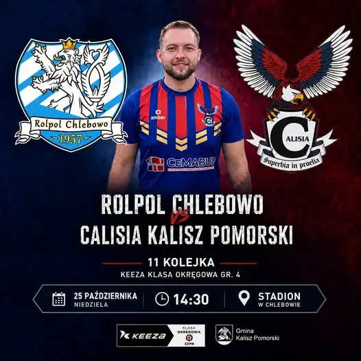 Calisia Kalisz Pomorski zagra na wyjeździe z Rolpolem Chlebowo w 11. kolejce