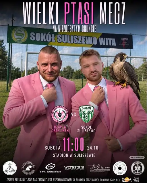 MEN IN PINK jadą do Suliszewa. Sokół u siebie jeszcze nie przegrał