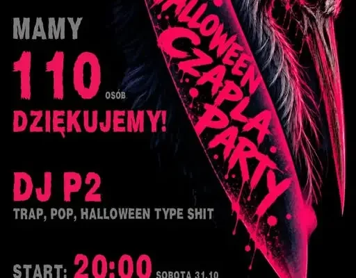 Halloween Czapla Party z kompletem uczestników — organizatorzy zamykają zapisy